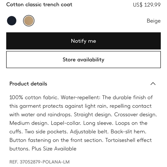 Mango trench coat - Picture 2 of 8